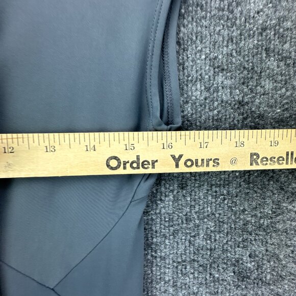 Patagonia Bandha Twist Front Dress Womens Medium Gray Stretchy Flowy‎ Cap Sleeve - Picture 11 of 13